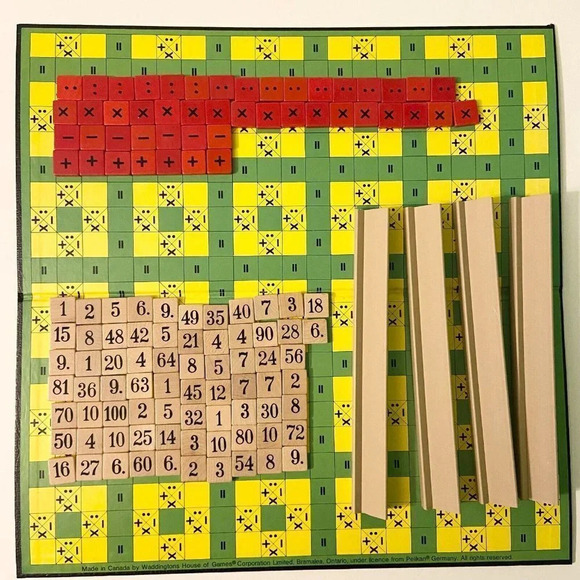 Vintage 1970s Equals Board Game A Numerical Spree Game Waddingtons Incomplete - Picture 6 of 13
